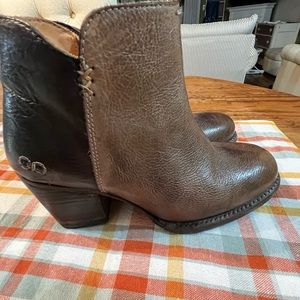 Brown Leather Ankle Boots